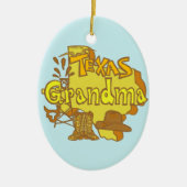 Texas-Oma-Ornament Keramik Ornament (Vorne)