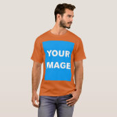 Texas Orange Foto hinzufügen T-Shirt (Vorne ganz)