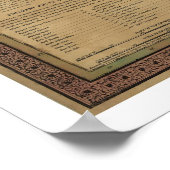 Texas, Oregon & California Map - 1846 Poster (Ecke)