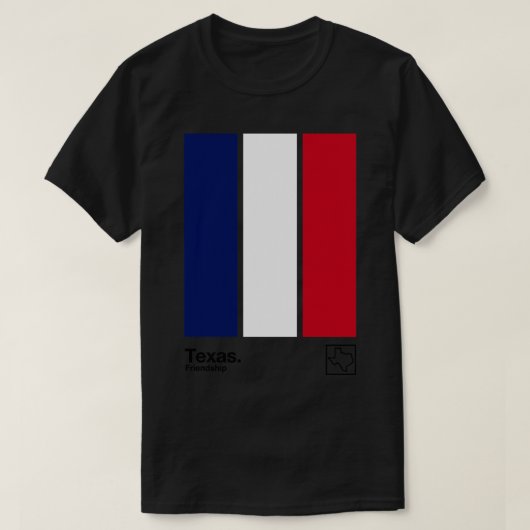 Texas Original Texan Flag Ästhetische Farben Desig T-Shirt (Design vorne)