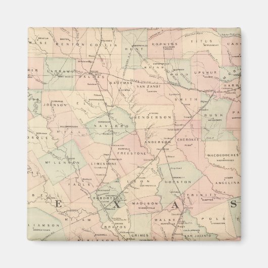 Texas, östlicher Teil Magnet (Vorne)