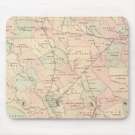 Texas, östlicher Teil Mousepad (Vorne)
