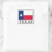 Texas Ovaler Aufkleber (Tasche)