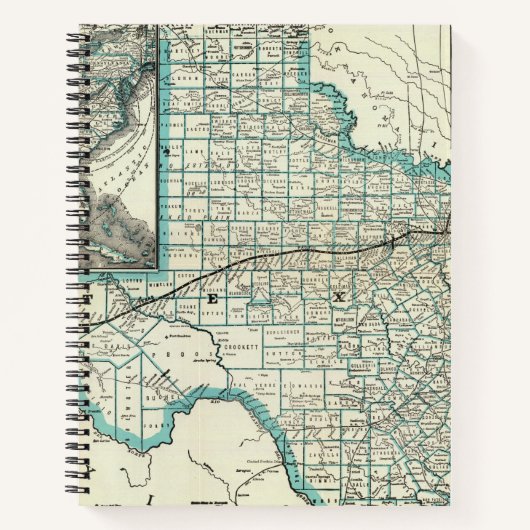 Texas Pacific Railway Notizblock (Vorderseite)