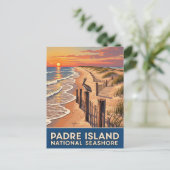 Texas Padre Island National Seashore Postkarte (Stehend Vorderseite)