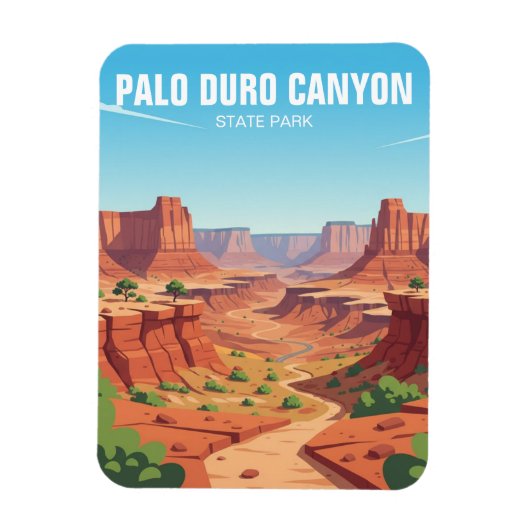 Texas Palo Duro Canyon State Park Travel Magnet (Vertikal)