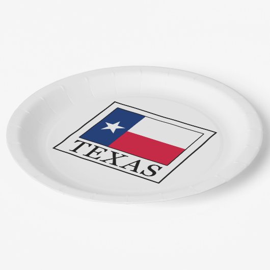 Texas Pappteller (Schrägansicht)