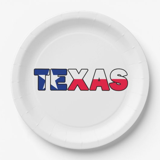Texas Pappteller (Vorderseite)