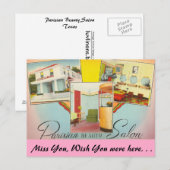 Texas, Pariser Schönheitssalon Postkarte (Vorne/Hinten)