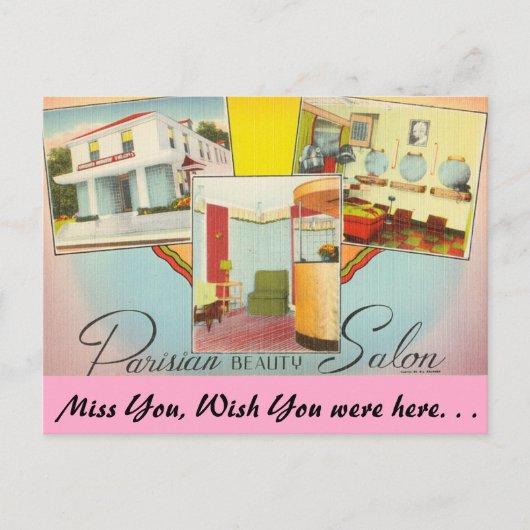 Texas, Pariser Schönheitssalon Postkarte (Vorderseite)