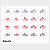 Texas Patriotic Stickers (Blatt)