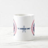 Texas-Patriotismus-Kreis-Monogramm-Tasse Kaffeetasse (Mittel)