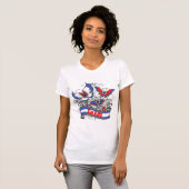 Texas-Patriotismus-Schmetterling T-Shirt (Vorne ganz)