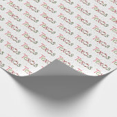Texas Patterned Letters and Poinsettia Wreath Geschenkpapier (Ecke)