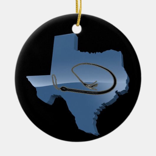 TEXAS-PEITSCHE KERAMIKORNAMENT (Vorne)