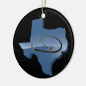 TEXAS-PEITSCHE KERAMIKORNAMENT (Links)