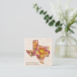 Texas Personalisiert Zinnia Note Card Mitteilungskarte