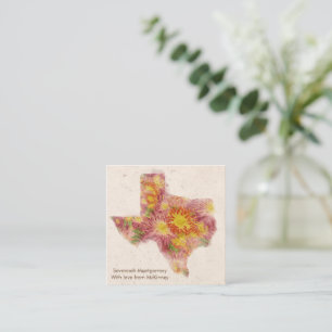 Texas Personalisiert Zinnia Note Card Mitteilungskarte