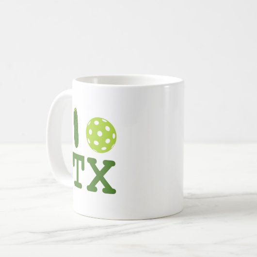 Texas Pickleball Tasse (Vorderseite Links)