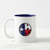 Texas Pickleball Y'all Zweifarbige Tasse (Links)
