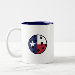Texas Pickleball Y'all Zweifarbige Tasse