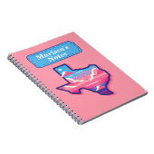 Texas Pink und Blue Cotton Candy Skies Notizblock (Rechte Seite)