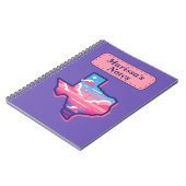 Texas Pink und Blue Cotton Candy Skies Notizblock (Linke Seite)
