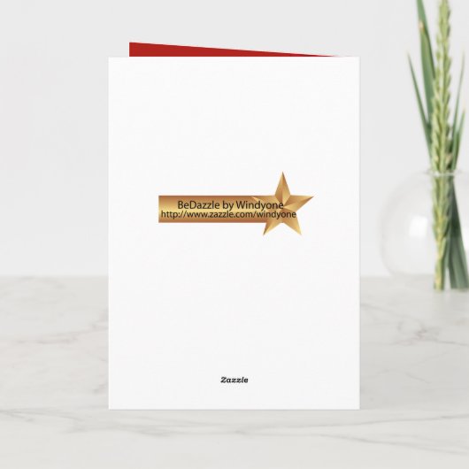 Texas Poinsettia Froher Festtage Weihnachten (Rückseite)