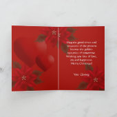 Texas Poinsettia Froher Festtage Weihnachten (Innenseite)