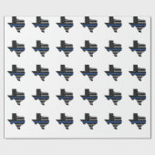 Texas-Polizeibeamte verdünnen Blue Line Geschenkpapier (Flach)