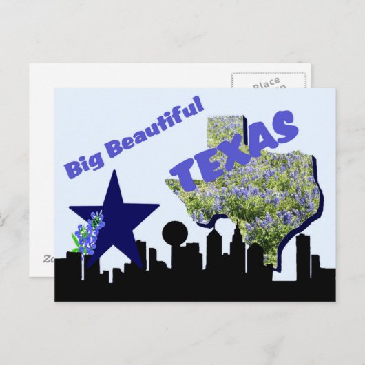Texas Post Card Postkarte (Vorne/Hinten)
