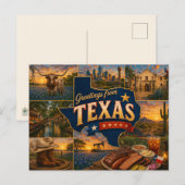 Texas Postcard Postkarte (Vorne/Hinten)