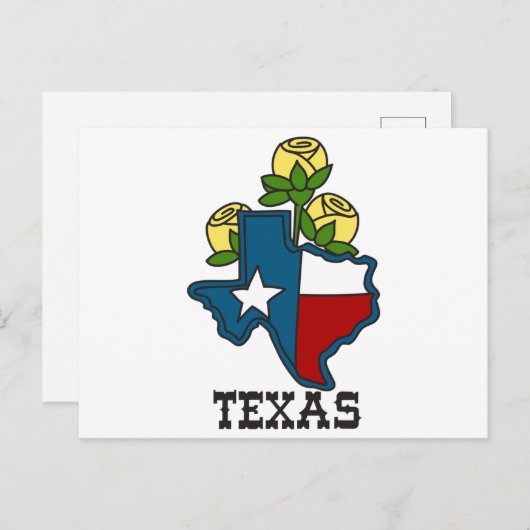 Texas Postkarte (Vorne/Hinten)
