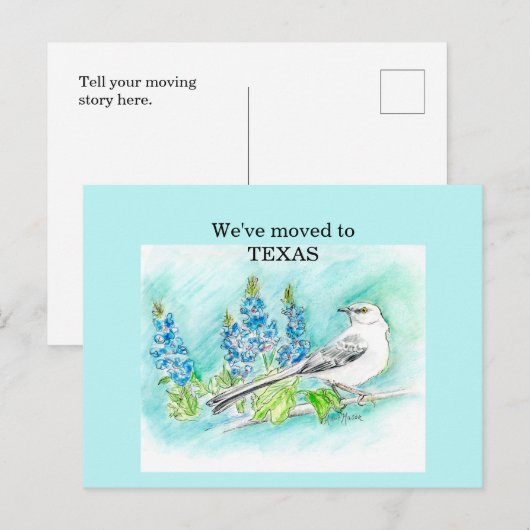 Texas Postkarte (Vorne/Hinten)
