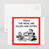 TEXAS POSTKARTE (Vorne/Hinten)