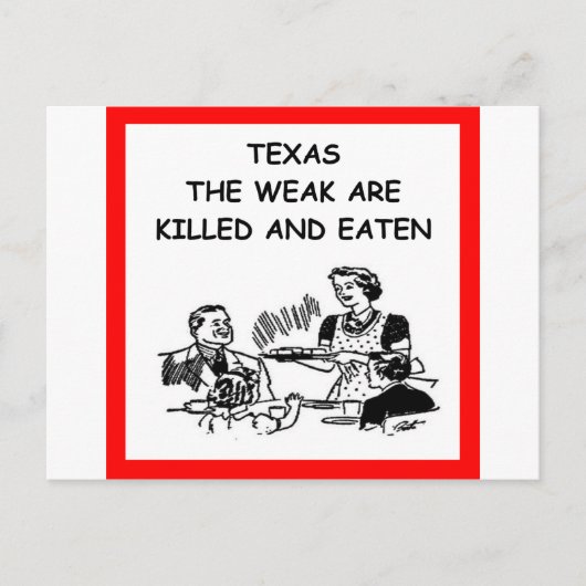 TEXAS POSTKARTE (Vorderseite)