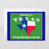 Texas Postkarte (Vorne/Hinten)