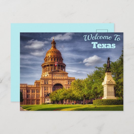 Texas Postkarte (Vorne/Hinten)