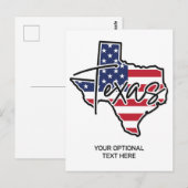Texas Postkarte (Vorne/Hinten)
