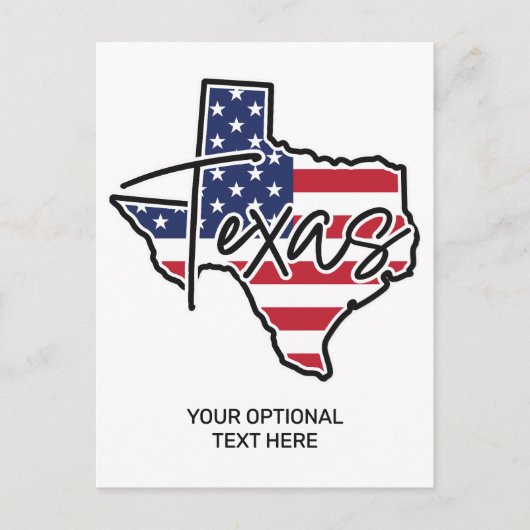 Texas Postkarte (Vorderseite)
