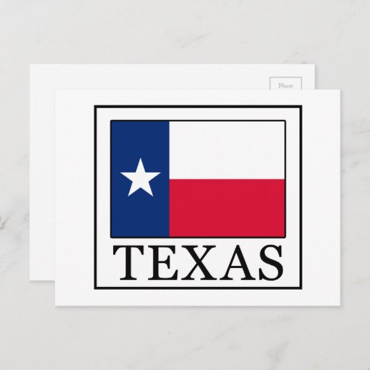 Texas Postkarte (Vorne/Hinten)