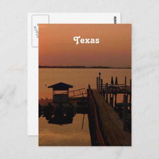 Texas Postkarte (Vorne/Hinten)