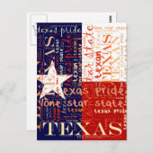 Texas Postkarte (Vorne/Hinten)