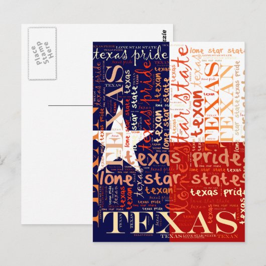 Texas Postkarte (Vorne/Hinten)