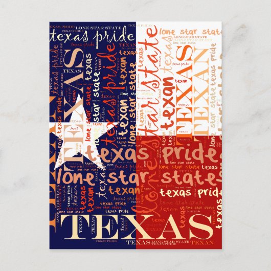 Texas Postkarte (Vorderseite)