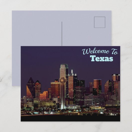 Texas Postkarte (Vorne/Hinten)