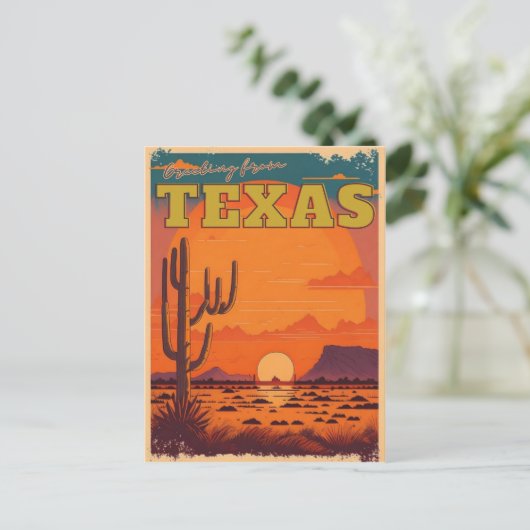 Texas Postkarte (Stehend Vorderseite)
