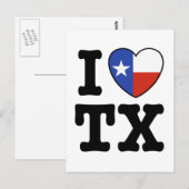 Texas Postkarte (Vorne/Hinten)
