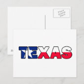 Texas Postkarte (Vorne/Hinten)