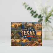 Texas-Postkarte Postkarte (Stehend Vorderseite)